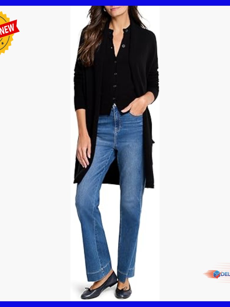 Lightweight Knit Sweater Vest Fully Buttoned Front Stand Collar Hip Length